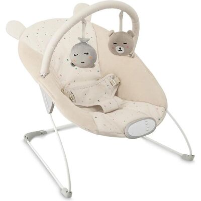 MoMi, Babywippe, Babywippe Glossy mit Sicherheitsgurt und sensorischem Modul MoMi, Babywippe, Babywippe Glossy mit Sicherheitsgurt und sensorischem Modul
