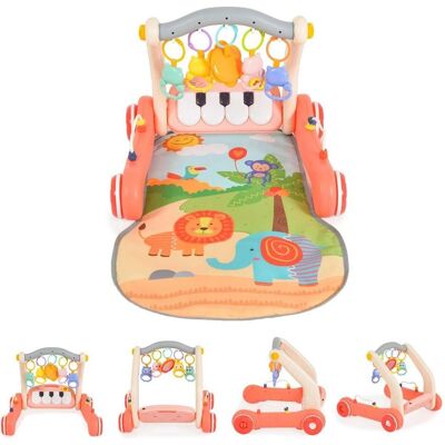 Moni Baby Walker 2 in 1 Klavier - Pink - Lauflernwagen & Aktivitätszentrum Moni Baby Walker 2 in 1 Klavier - Pink - Lauflernwagen & Aktivitätszentrum