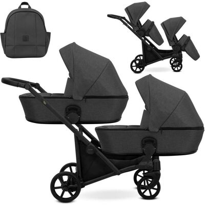 Kunert - Brav DUO 2in1 Bd-02 - Graphite - 2in1 - Kinderwagen Kunert - Brav DUO 2in1 Bd-02 - Graphite - 2in1 - Kinderwagen
