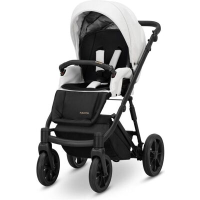 Kunert, Kinderwagen, Ivento 3in1 Kinderwagen in Weiss mit schwarzem Rahmen und Zubehör Kunert, Kinderwagen, Ivento 3in1 Kinderwagen in Weiss mit schwarzem Rahmen und Zubehör