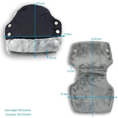 Intirilife, Handwärmer + Fusswärmer, Handwärmer Handschuhe für Buggy und Kinderwagen Intirilife, Handwärmer + Fusswärmer, Handwärmer Handschuhe für Buggy und Kinderwagen