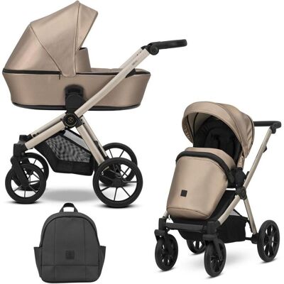 Kunert Baby - Brav 2in1 Bre-13 - Cappucino Eco - Kinderwagen Kunert Baby - Brav 2in1 Bre-13 - Cappucino Eco - Kinderwagen