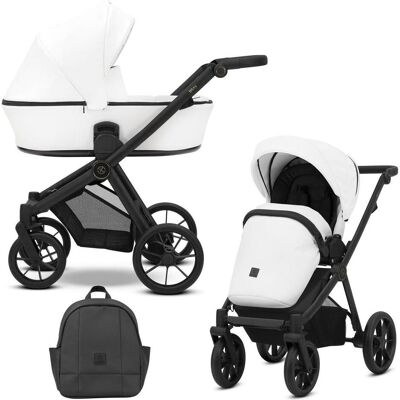 Kunert Baby - Poussette Brav 2in1 Bre-12 White Eco - Kinderwagen Kunert Baby - Poussette Brav 2in1 Bre-12 White Eco - Kinderwagen