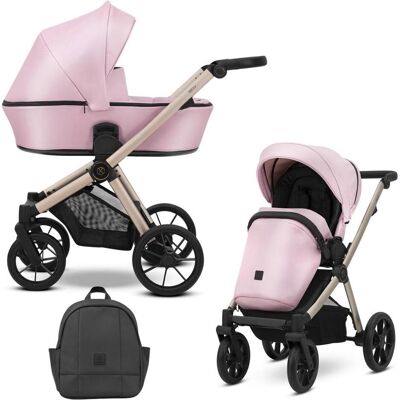 Kunert Baby - Brav 2in1 Bre-15 - Baby Pink Eco - Kinderwagen Kunert Baby - Brav 2in1 Bre-15 - Baby Pink Eco - Kinderwagen