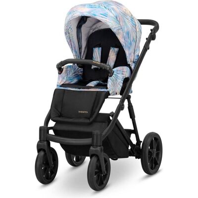Kunert, Kinderwagen, IVENTO 2in1 Kinderwagen in Blau/Rosa mit schwarzem Rahmen Kunert, Kinderwagen, IVENTO 2in1 Kinderwagen in Blau/Rosa mit schwarzem Rahmen