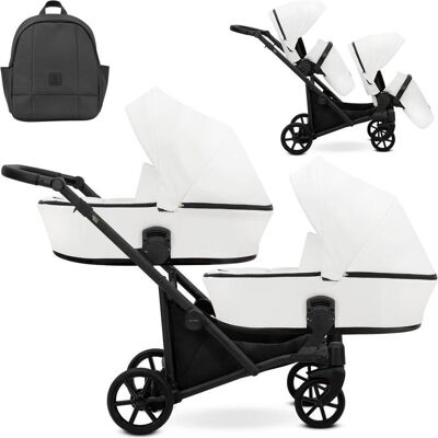 Kunert Baby - Poussette Brav DUO 2in1 Bd-12 Weiß Eco - Kinderwagen Kunert Baby - Poussette Brav DUO 2in1 Bd-12 Weiß Eco - Kinderwagen