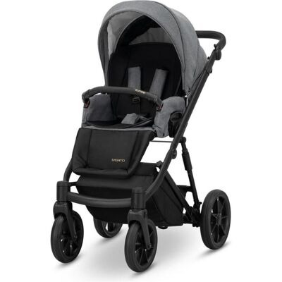 Kunert, Kinderwagen, Ivento 2in1 Kinderwagen in dunklem Anthrazit mit schwarzem Rahmen Kunert, Kinderwagen, Ivento 2in1 Kinderwagen in dunklem Anthrazit mit schwarzem Rahmen
