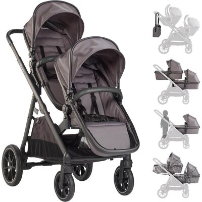 BabyGo, Kinderwagen, Duo grau BabyGo, Kinderwagen, Duo grau