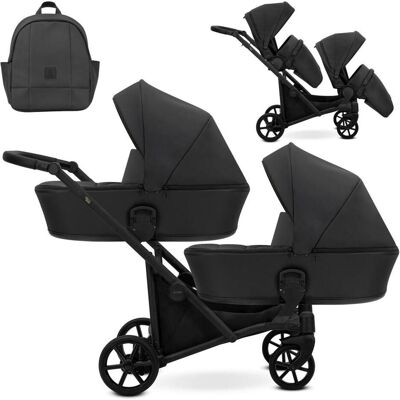 Kunert Baby - Brav DUO 2in1 Bd-11 - Schwarz Eco - Stroller Kunert Baby - Brav DUO 2in1 Bd-11 - Schwarz Eco - Stroller