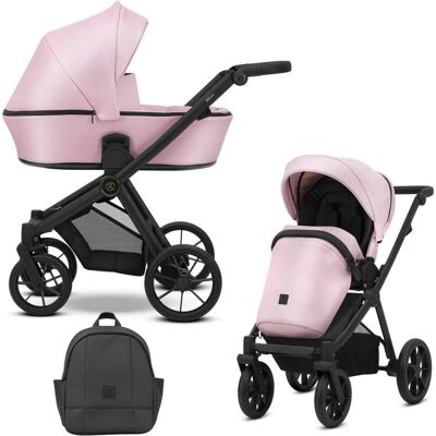 Kunert, Kinderwagen, BRAV DUO 2in1 Doppelkinderwagen in Pink mit Gelben Rädern und Schwarzem Rahmen Kunert, Kinderwagen, BRAV DUO 2in1 Doppelkinderwagen in Pink mit Gelben Rädern und Schwarzem Rahmen