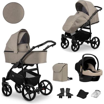 Kunert, Kinderwagen, Kombikinderwagen Mata 02 Mocca, Gestell schwarz, inkl. Autositz Cosmo Kunert, Kinderwagen, Kombikinderwagen Mata 02 Mocca, Gestell schwarz, inkl. Autositz Cosmo
