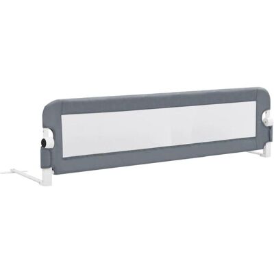 vidaXL Kleinkind-Sicherheitsbettgitter Grau 150x42cm Polyester - Kindersicherheitsgitter vidaXL Kleinkind-Sicherheitsbettgitter Grau 150x42cm Polyester - Kindersicherheitsgitter