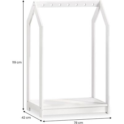 Idimex, Kindergarderobe, Sally (78 x 42 x 118 cm) Idimex, Kindergarderobe, Sally (78 x 42 x 118 cm)