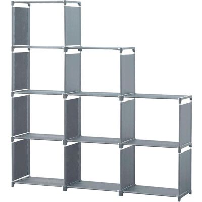 Herzberg Home & Living, Kinderregal, Treppenregal mit 9 Fächern, 125 x 125 x 26 cm, schwarz (125 x 26 x 125 cm) Herzberg Home & Living, Kinderregal, Treppenregal mit 9 Fächern, 125 x 125 x 26 cm, schwarz (125 x 26 x 125 cm)