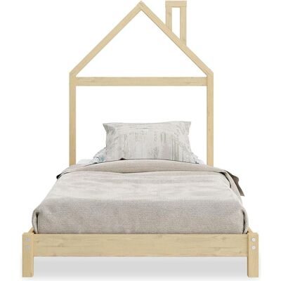 Idimex, Kinderbett, Kinderbett LIZ in Hausoptik aus Massivholz – Weiss (90 x 200 cm) Idimex, Kinderbett, Kinderbett LIZ in Hausoptik aus Massivholz – Weiss (90 x 200 cm)