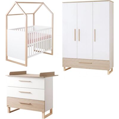 Roba, Komplett-Babyzimmer, Kinderzimmerset Noah (Babybett, Kinderkleiderschrank, Wickelkommode) Roba, Komplett-Babyzimmer, Kinderzimmerset Noah (Babybett, Kinderkleiderschrank, Wickelkommode)