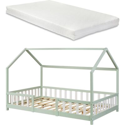 En.Casa - Sisimiut - Mintgrün - Weiß - Bett En.Casa - Sisimiut - Mintgrün - Weiß - Bett