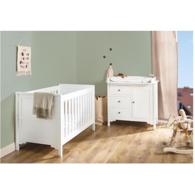 Pinolino Chalet Baby- und Kinderzimmer-Set - Weiß, Verstellbar, Umbaubar, FSC-zertifiziert Pinolino Chalet Baby- und Kinderzimmer-Set - Weiß, Verstellbar, Umbaubar, FSC-zertifiziert
