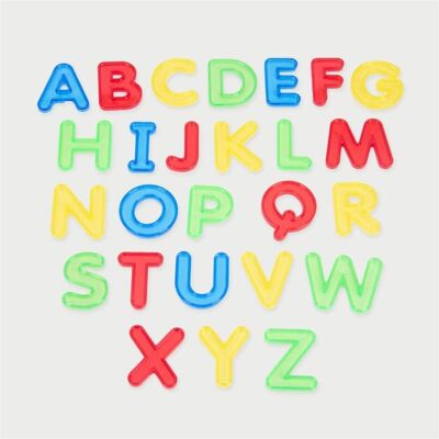 TickiT, Holzbuchstaben + Stoffbuchstaben, Set mit 26 Farbigen, Halbtransaprenten Grossbuchstaben aus Acryl TickiT, Holzbuchstaben + Stoffbuchstaben, Set mit 26 Farbigen, Halbtransaprenten Grossbuchstaben aus Acryl