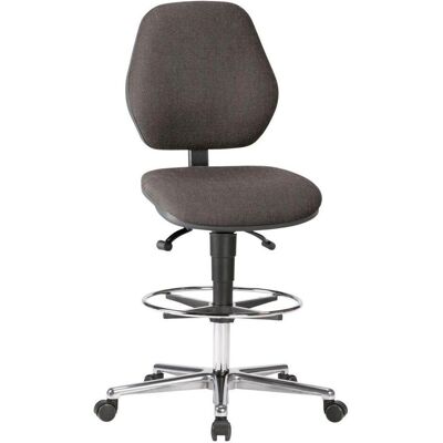 Bimos, Bürostuhl, Fahrbahrer Hochstuhl Stoffpolster schwarz Bimos, Bürostuhl, Fahrbahrer Hochstuhl Stoffpolster schwarz