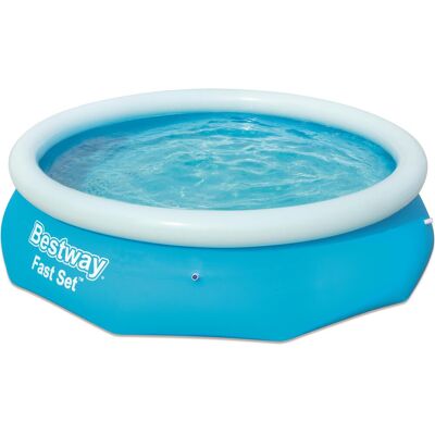 Bestway Pool, Fast Set 57266 Aufstellpool Aufblasbarer Rundpool 3638 L Blau (305 x 76 cm) Bestway Pool, Fast Set 57266 Aufstellpool Aufblasbarer Rundpool 3638 L Blau (305 x 76 cm)