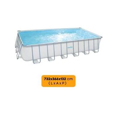 Jilong, Pool, Piscina Rettangolare (732 x 366 x 132 cm) Jilong, Pool, Piscina Rettangolare (732 x 366 x 132 cm)