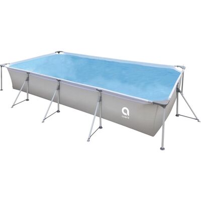 Jilong, Pool, Piscina Fuoriterra Rettangolare Passaat Grey Cm 394x207x80 con Struttura in Acciaio Pompa... (394 x 207 x 80 cm) Jilong, Pool, Piscina Fuoriterra Rettangolare Passaat Grey Cm 394x207x80 con Struttura in Acciaio Pompa... (394 x 207 x 80 cm)