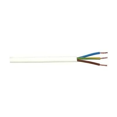 Default, Kabelleitung, PKL ledning H03VV-F 3 G 0 rund hvid 10M (10 m) Default, Kabelleitung, PKL ledning H03VV-F 3 G 0 rund hvid 10M (10 m)
