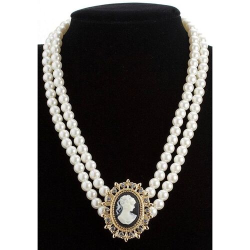 Widmann Perlenkette mit Schmuck-Kamee