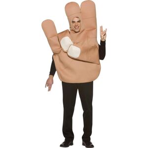 Rasta Imposta Die Schocker Finger Hand Geste Kostüm - Braun Rasta Imposta Die Schocker Finger Hand Geste Kostüm - Braun