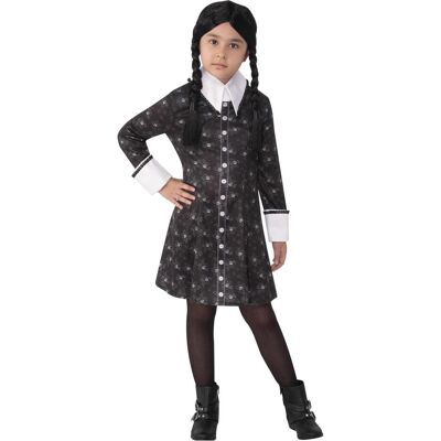 Rubies Wednesday Addams Costume (132 cm) (134) Rubies Wednesday Addams Costume (132 cm) (134)