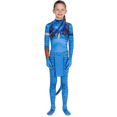 Maskworld - Blue Tribal Warrior - Bodysuit - Tail - Costume Maskworld - Blue Tribal Warrior - Bodysuit - Tail - Costume