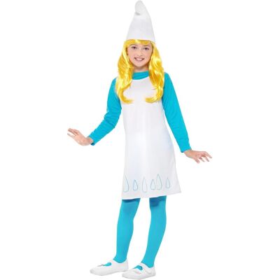 Metamorph Die Schlümpfe – Schlumpfine - white - light blue sleeves - polyester - Kostüm Metamorph Die Schlümpfe – Schlumpfine - white - light blue sleeves - polyester - Kostüm