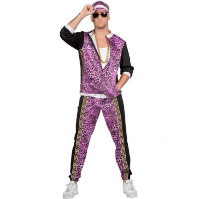 Wilbers Lila Leo Trainingsanzug - 80er Party-Outfit Wilbers Lila Leo Trainingsanzug - 80er Party-Outfit