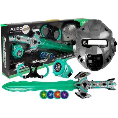 Leantoys Weltraum-Spielzeug Lichtschwert Maske Handschellen - Spielset Leantoys Weltraum-Spielzeug Lichtschwert Maske Handschellen - Spielset