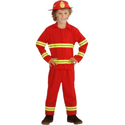 Widmann - Pompiere - Größe 140 cm - Jacke Hose Helm - Kostüm Widmann - Pompiere - Größe 140 cm - Jacke Hose Helm - Kostüm