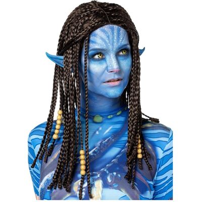 Metamorph Stammeskriegerin - braune lange geflochtene Perlen-Wig Metamorph Stammeskriegerin - braune lange geflochtene Perlen-Wig