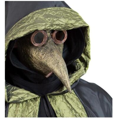 Fries Halbmaske Pestmaske mit Haube - 1-teilig - Adult Fries Halbmaske Pestmaske mit Haube - 1-teilig - Adult