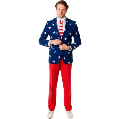 Opposuits Stars and Stripes Herren Kostüm - Größe 44 Opposuits Stars and Stripes Herren Kostüm - Größe 44