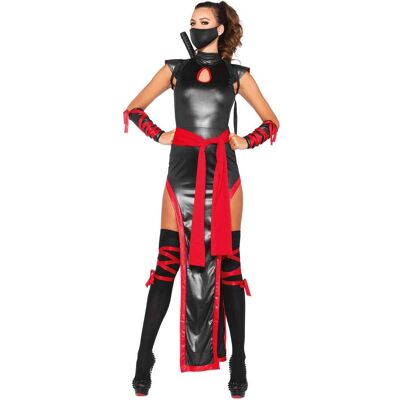 LEG AVENUE 85400 Rotes Kleid Kostüm - Ninja Kostüm für Erwachsene LEG AVENUE 85400 Rotes Kleid Kostüm - Ninja Kostüm für Erwachsene