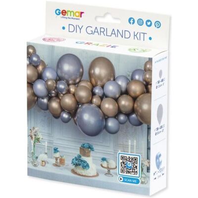 Gemar Ballon-Girlanden-Set - Silber-Gold - DIY, 65 Stück Gemar Ballon-Girlanden-Set - Silber-Gold - DIY, 65 Stück