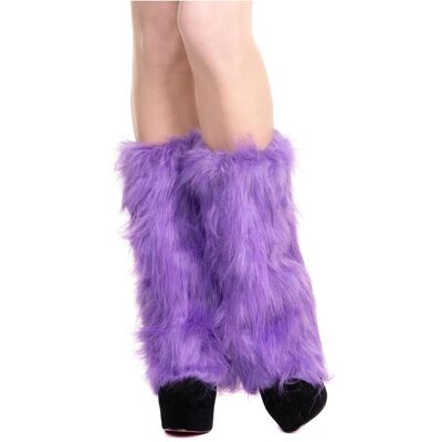 Leg Avenue Lila - Lila Kniehöhe Faux-Fell-Stulpen Leg Avenue Lila - Lila Kniehöhe Faux-Fell-Stulpen