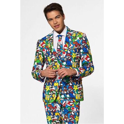 Opposuits Super Mario Kostüm - Druck / Mehrfarbig - Größe: 58 Opposuits Super Mario Kostüm - Druck / Mehrfarbig - Größe: 58