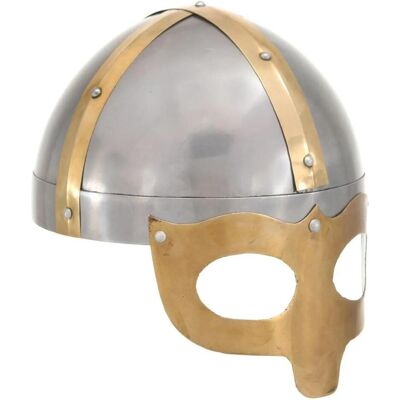vidaXL Wikingerhelm Antique Replik LARP Silber Stahl - Helm vidaXL Wikingerhelm Antique Replik LARP Silber Stahl - Helm
