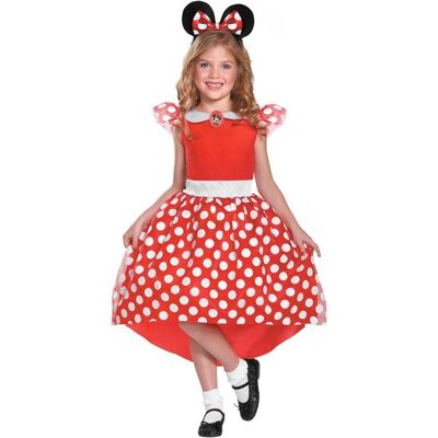 Disney Minnie Mouse Rotes Kostüm für Kinder - Kleid & Haarband Disney Minnie Mouse Rotes Kostüm für Kinder - Kleid & Haarband