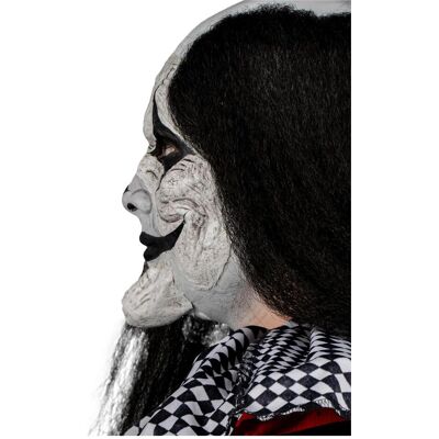 Ghoulish Runzliger Horrorclown Maske zum Ankleben Ghoulish Runzliger Horrorclown Maske zum Ankleben