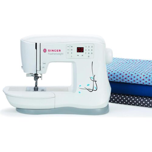 Singer Featherwight C240, Nähmaschine, Weiss