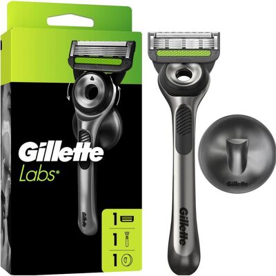 Gillette Nassrasierer, Peeling-Rasierer mit Wandhalterung Gillette Nassrasierer, Peeling-Rasierer mit Wandhalterung
