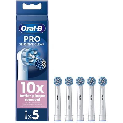Oral-B, Zahnbürstenkopf, Oral B - Pro Sensitive Clean Toothbrush Heads - White - 5 Counts (5x) Oral-B, Zahnbürstenkopf, Oral B - Pro Sensitive Clean Toothbrush Heads - White - 5 Counts (5x)