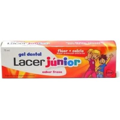 Lacer Junior Zahngel - Erdbeere - 75ml Kinderzahnpasta Lacer Junior Zahngel - Erdbeere - 75ml Kinderzahnpasta